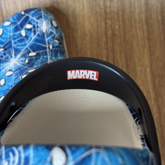 Crocs Spider-Man Bistro Clog Discontinued Slip Resistant Blue Graphic Men 9 W11 - Picture 9 of 9